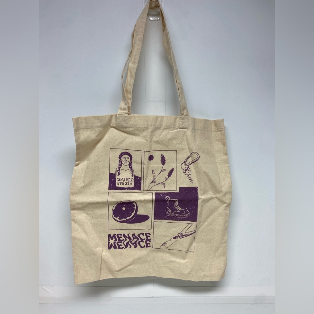 Sapphic heycolanda canvas reusable tote